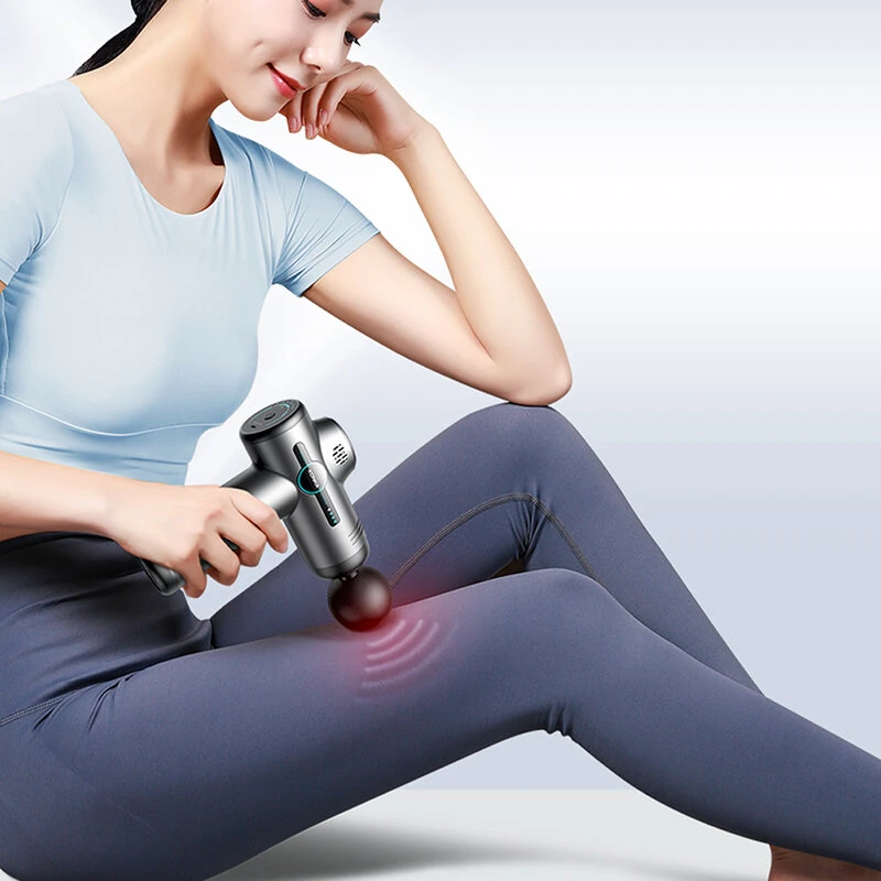 (image for) KONKA V1 Massage Gun 6 Speeds Adjustable Gear 6 Massage Heads 3200 rpm Fascia Gun Muscle Relaxation Brushed Motor