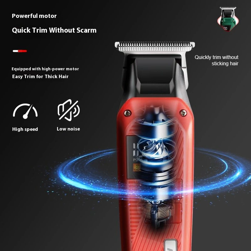 (image for) MARSKE MS-5062 Hair Clipper for Men USB Rechargeable LED Display 1800mAh Battery Stainless Steel Blade Adjustable Cutting Cordless
