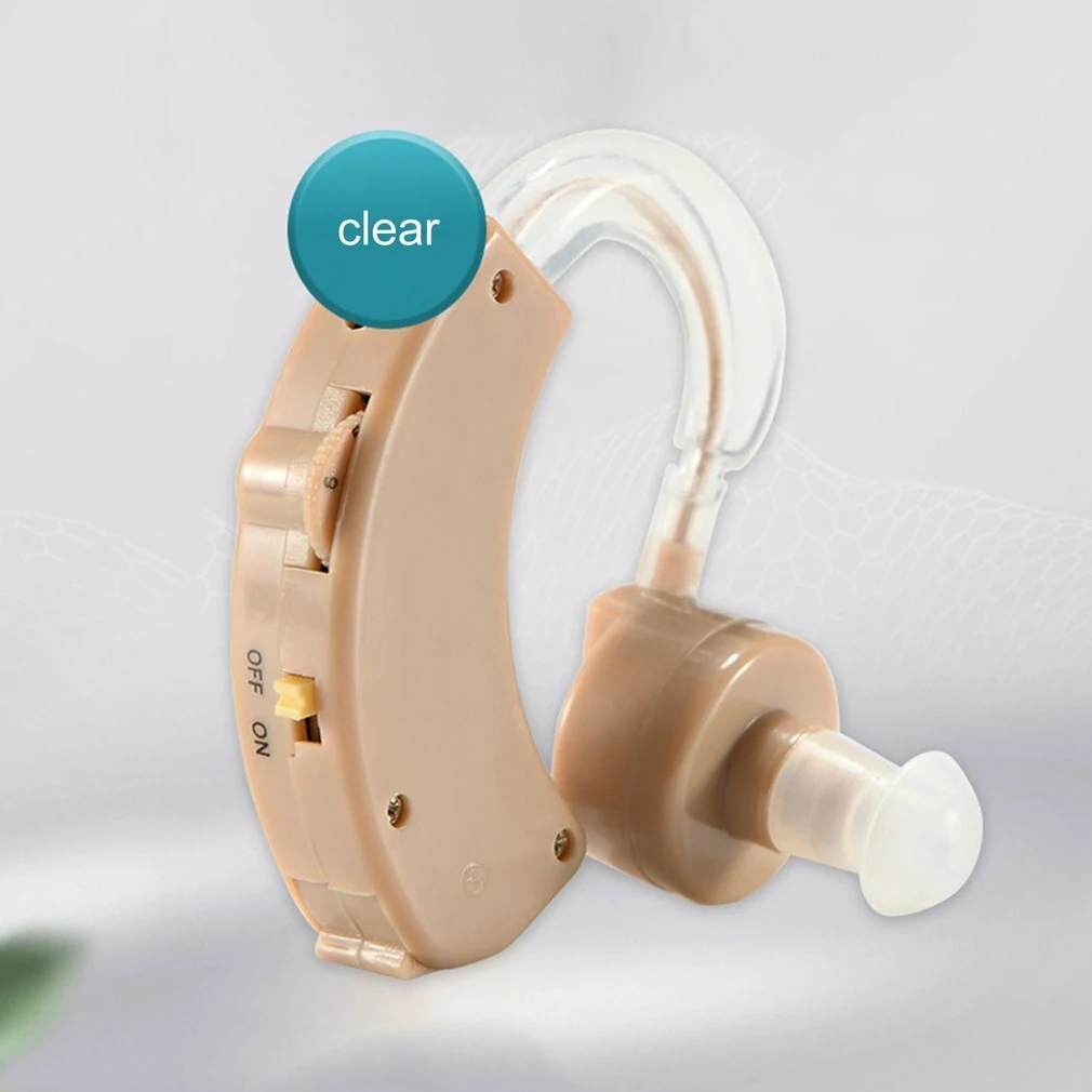 (image for) Portable Ear Mounted Amplifying Sound Amplifier Earphone Loudly Clear Sound Amplifier Single Key Operation For Elder